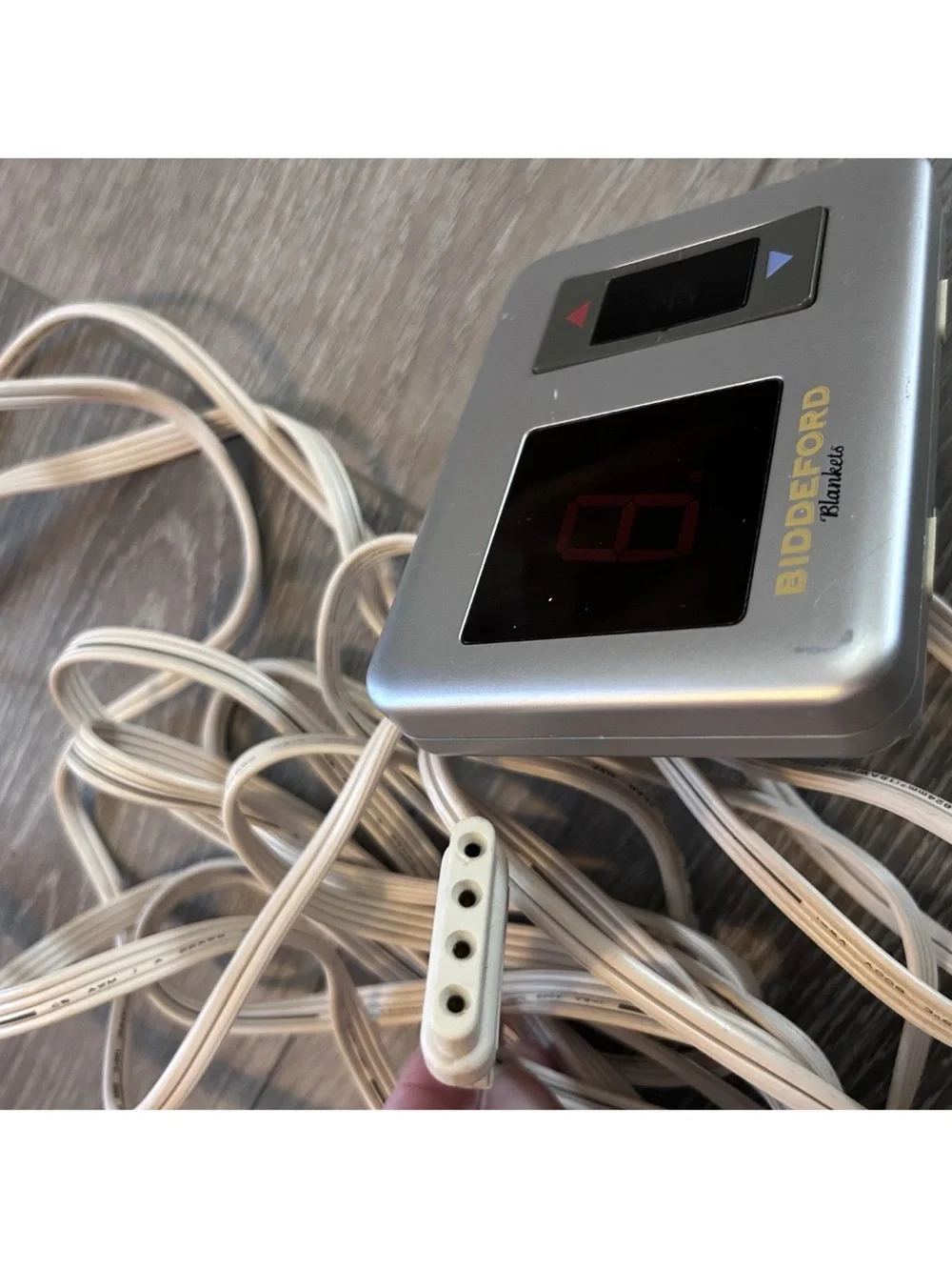 Biddeford TC15B2 Electric Blanket Control Controller 4 Prong Silver